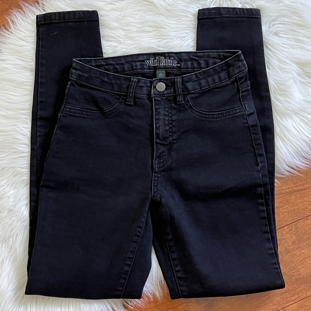 Wild Fable High-Rise Skinny Jeans in Galaxy Black-Size 0